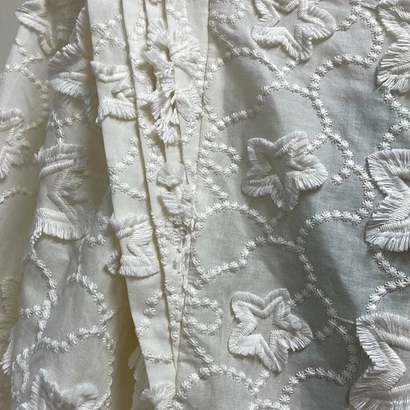 New Women’s Farm Rio Ivory 3D Stars Blouse For Anthropologie!!🔥🔥🔥 - Picture 13 of 16